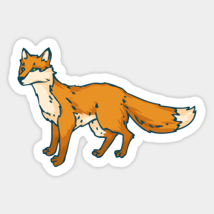 Red Foxes Sticker